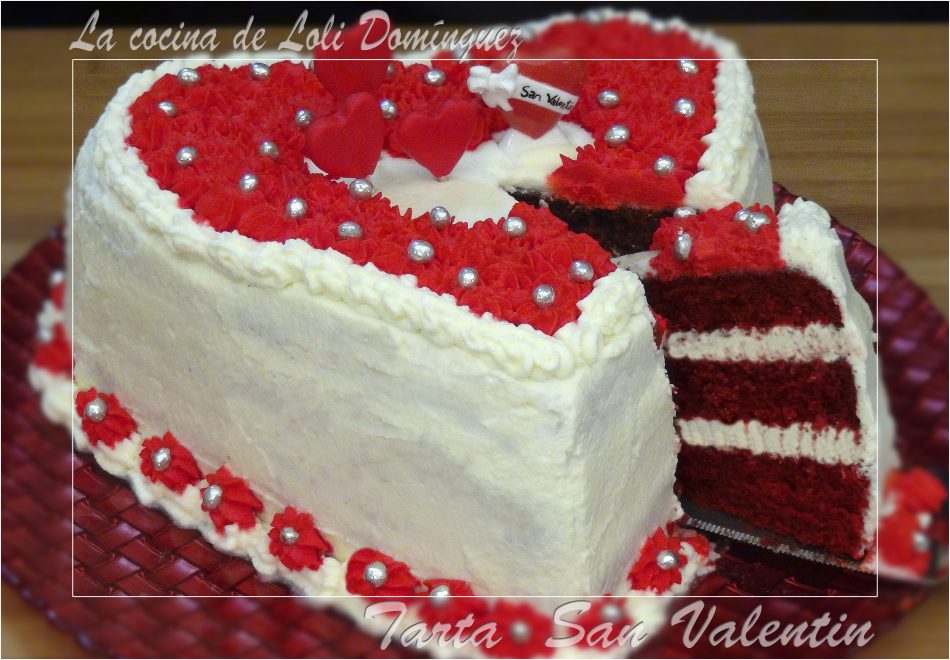 Tarta San Valentín (Bizcocho Red Velvert)