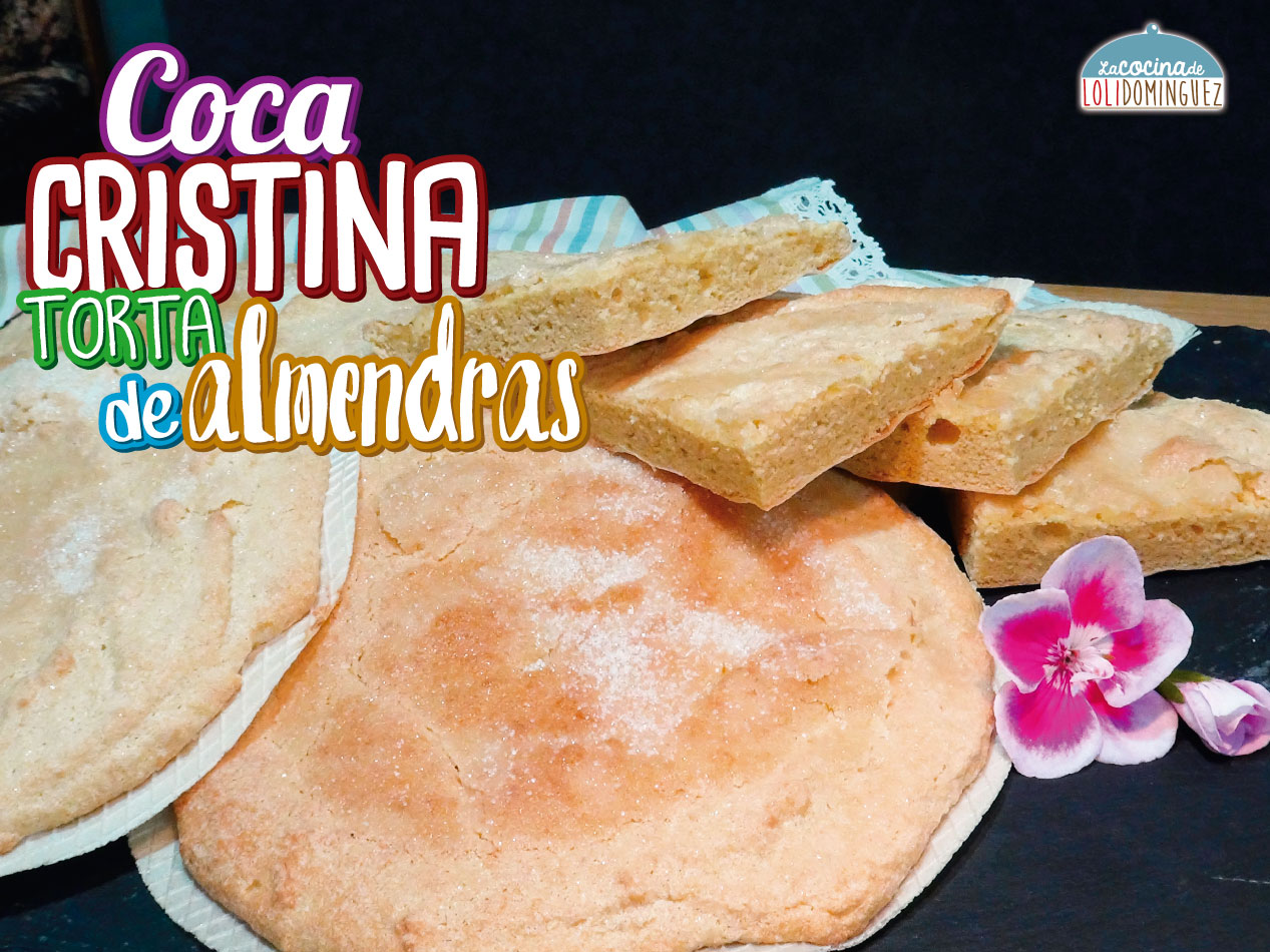 Coca Cristina (Torta de almendra) - Receta tradicional Valenciana