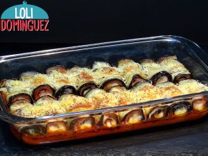 Rollitos de berenjena con jamón York y queso al horno, una deliciosa y diferente manera de comer las berenjenas que seguro harán las delicias de toda la familia