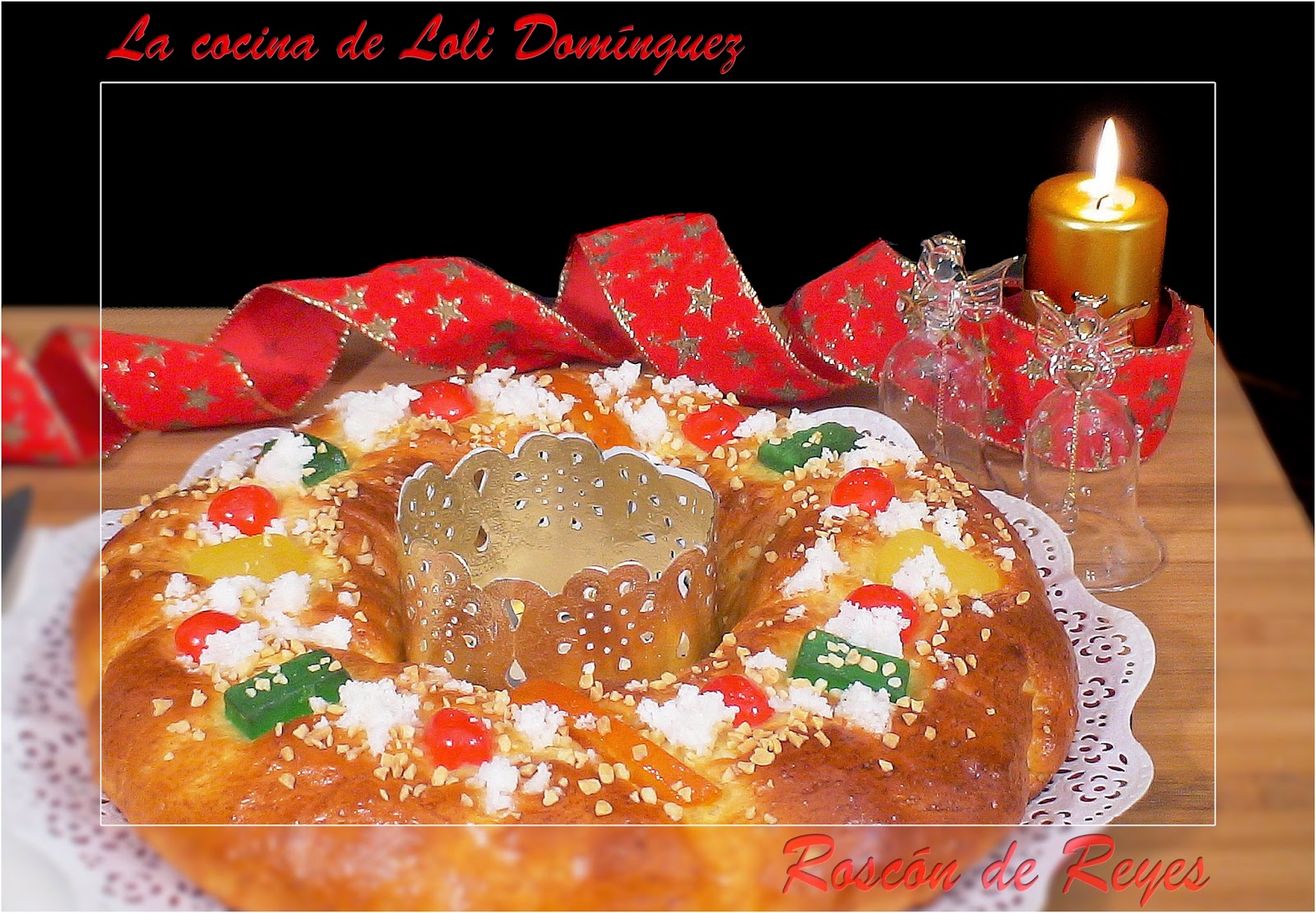 Roscón de Reyes tradicional