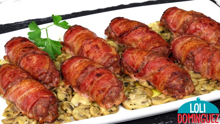ROLLITOS DE CARNE PICADA. Unos rollitos fáciles de hacer y con los que vas a sorprender a tu familia y amigos, quedan jugosos y con un sabor delicioso