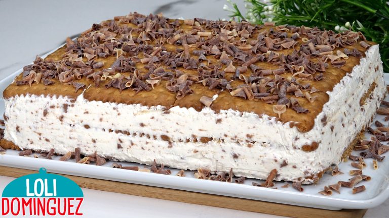 TARTA HELADA DE GALLETAS. ¡CON 5 INGREDIENTES Y EN SOLO 10 MINUTOS! Una receta económica, fácil y muy rápida, queda cremosa y con un sabor irresistible