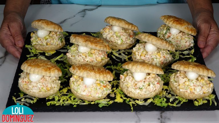 ENTRANTES DE HOJALDRE FÁCILES PARA NAVIDAD. Entrantes para sorprender y disfrutar, quedan crujientes y con un relleno delicioso, sin duda un entrante fácil y económico
