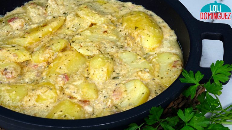 PATATAS A LA CREMA. Tiernas y deliciosas patatas con un sabor irresistible, ideales como acompañamiento de carne o pescado