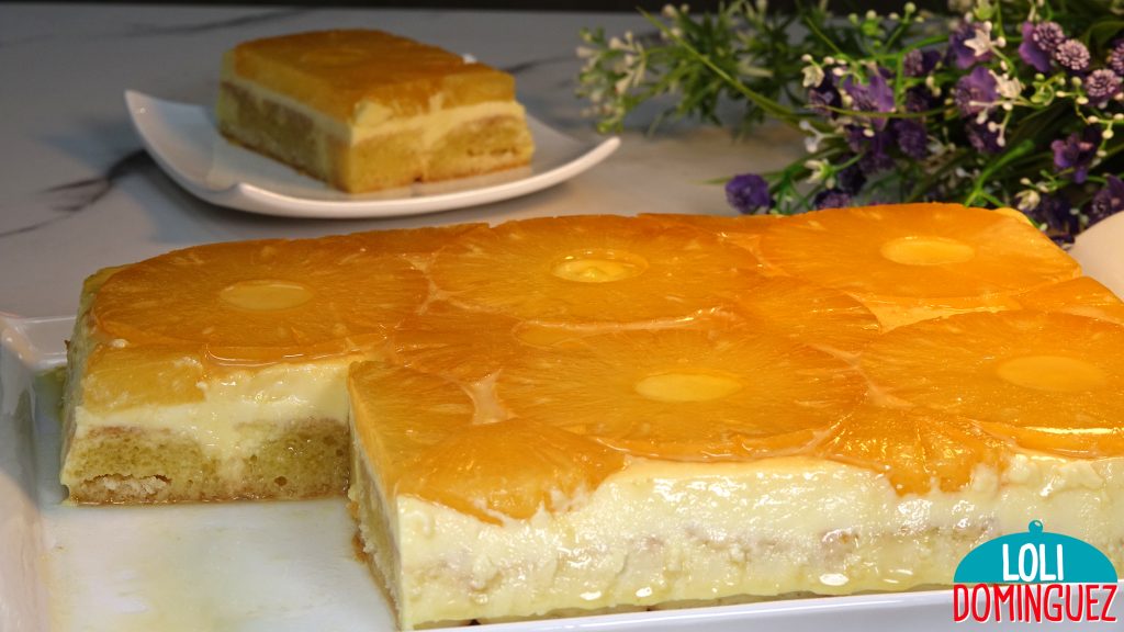 POSTRE DE PIÑA FÁCIL Y SIN HORNO. Un postre para triunfar, fácil, rápido y delicioso postre que con solo 5 ingredientes conseguimos un postre con mucho sabor