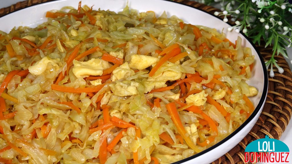 COL O REPOLLO CON HUEVO. Saludable, ligera, fácil, rápida y deliciosa receta para una comida o cena, pocos ingredientes hacen de esta comida algo realmente delicioso