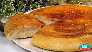 BIZCOCHO CON PLÁTANO EN SARTÉN. Fácil, rápido y delicioso bizcocho que queda muy jugoso y tierno, el sabor es increíble